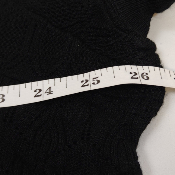 Who What Wear Pointelle Polo Black 2X NWT - Picture 6 of 8